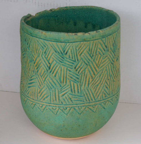 Green vase